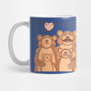 cute family of bears Mug